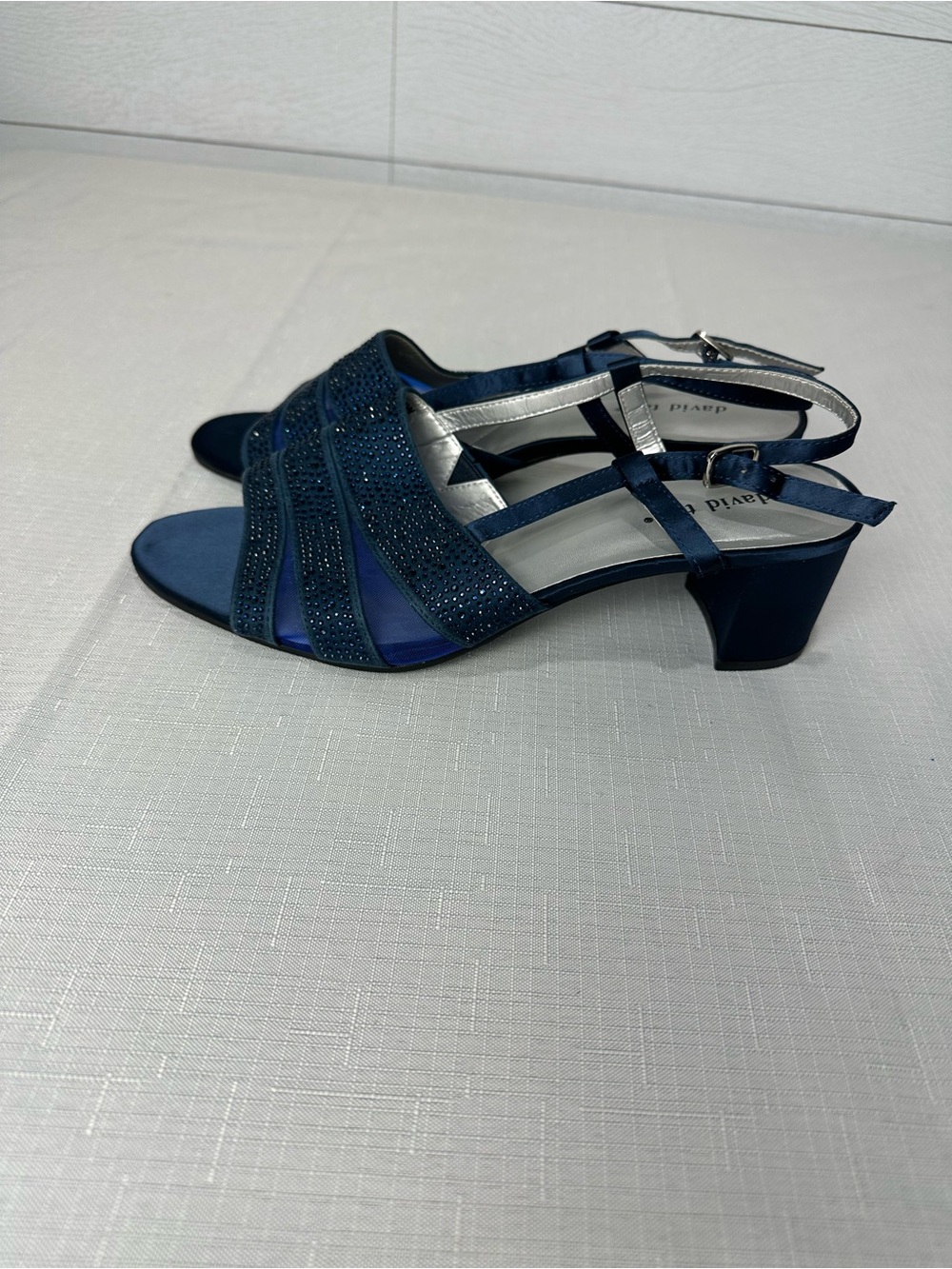 David Tate Desire Shoe in Navy Size 10W - Picture 5 of 10